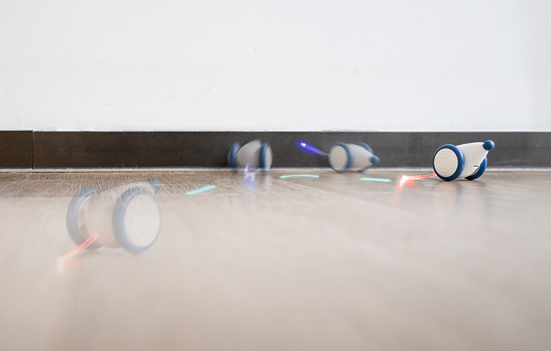 Interaktywna zabawka dla kotów Cheerble Wicked Mouse niebieska